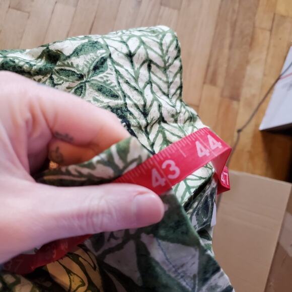 Jade Fashions Made In Hawaii Green Ivory Pineapple Short Sleeve Midi Dress - Picture 2 of 7